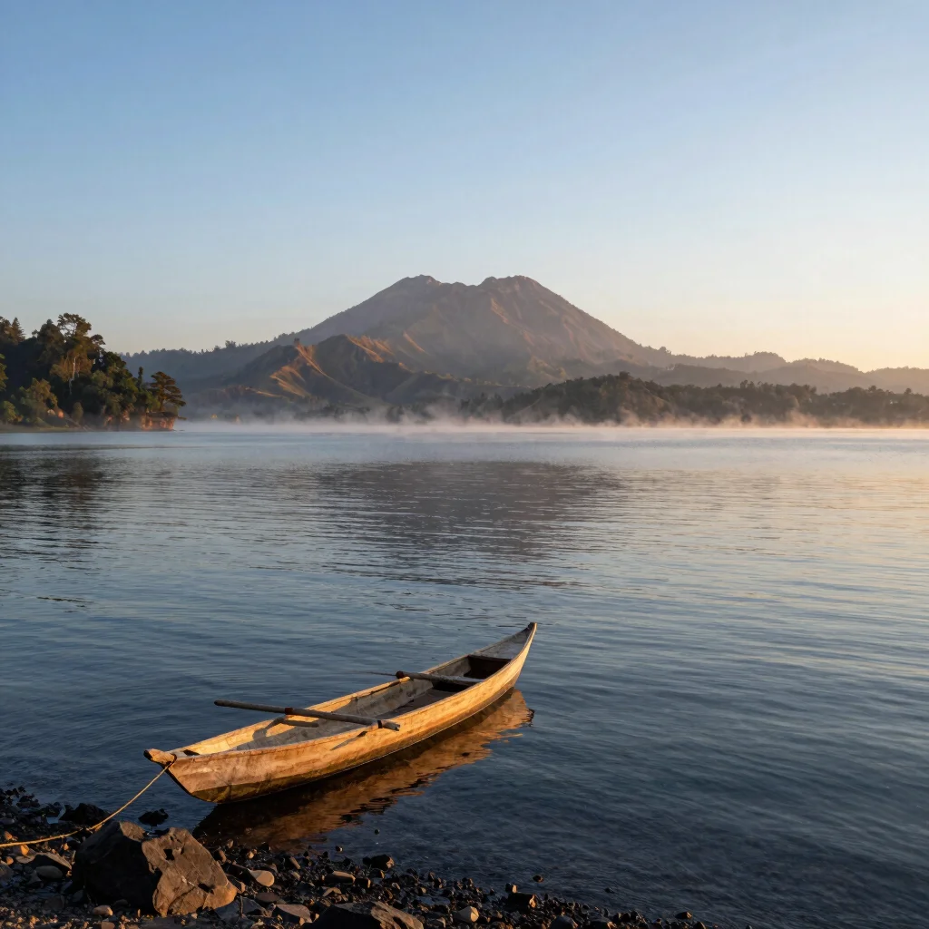 Menangkap Keheningan Fajar di Danau Toba